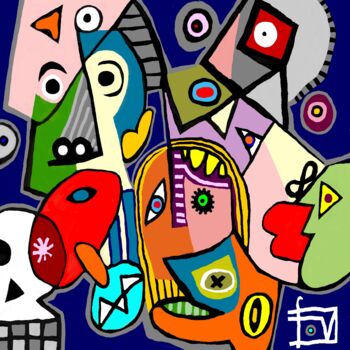 "le regard des autres" başlıklı Dijital Sanat Franck Vidal tarafından, Orijinal sanat, Dijital Resim