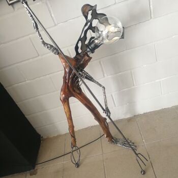 Sculpture titled "Pos" by Giorgos Papadopoulos (A. Gio), Original Artwork, Wood