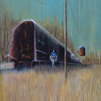 Peinture intitulée "Captain América" par Nicolas Sorel, Œuvre d'art originale, Acrylique