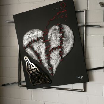 Painting titled "B. H" by Giorgos Papadopoulos (A. Gio), Original Artwork, Metals