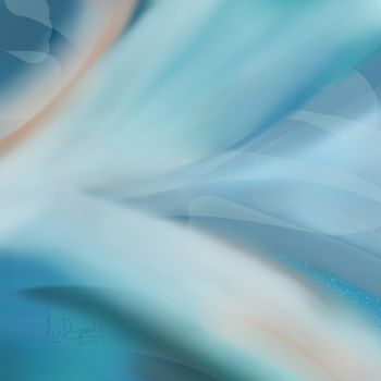 Digital Arts titled "'Ouverture' 36 x 40…" by Jocelyne Dupuis (Jo Dupuis), Original Artwork, Digital Painting