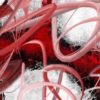 Digital Arts titled "La Poésie des Pensé…" by Cila, Original Artwork, Digital Painting
