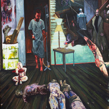 Pintura titulada "Chronicles of an ha…" por Nizaac Vallejo, Obra de arte original, Acrílico