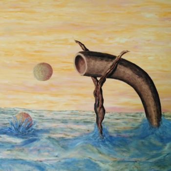 Painting titled "Ovulation" by Daniel Nobécourt, Original Artwork, Oil