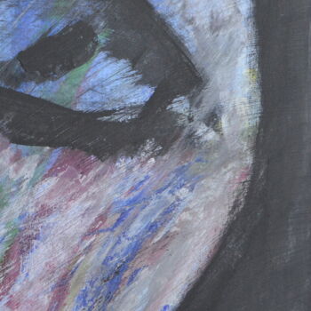 Peinture intitulée "The man and his ang…" par Quentin Monnet, Œuvre d'art originale, Acrylique