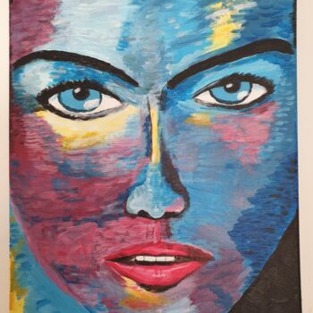 Peinture intitulée "Portait new age" par Eric Altmeyer, Œuvre d'art originale, Acrylique