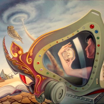 Malerei mit dem Titel "May be tomorrow" von Gyuri Lohmuller, Original-Kunstwerk, Öl Auf Keilrahmen aus Holz montiert