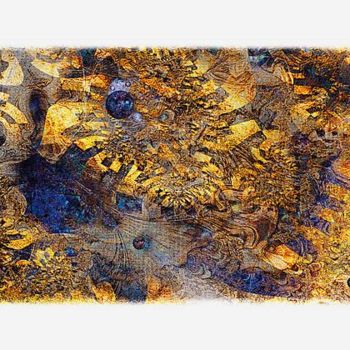 Artisanat intitulée "PERLA NEGRA (estamp…" par Pix-Peinture Kabuki, Œuvre d'art originale