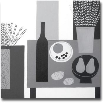 Pittura intitolato "Still Life - Monoch…" da Jan Rippingham, Opera d'arte originale, Acrilico