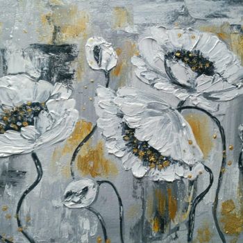 「Winter poppies 2」というタイトルの絵画 Tatiana Shirovaによって, オリジナルのアートワーク, オイル