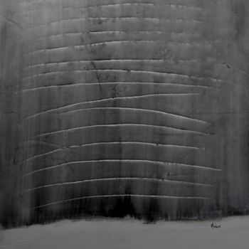 Ζωγραφική με τίτλο "BlackAbstract 3" από Franck Simon, Αυθεντικά έργα τέχνης, Ακρυλικό