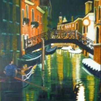 Peinture intitulée "B61. Rio Di Santra…" par Lucien Dufour, Œuvre d'art originale, Huile