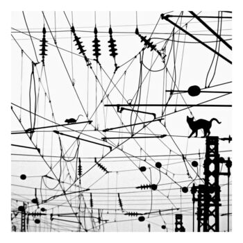 Arte digital titulada "The Power Station" por Jean-Marie Gitard (Mr STRANGE), Obra de arte original, Collages digitales