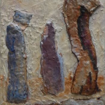 Peinture intitulée "L'arbre près de la…" par Michel Darves, Œuvre d'art originale, Acrylique