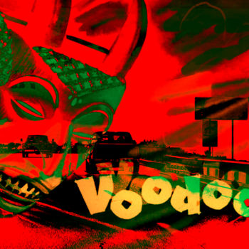 Arts numériques intitulée "VOODOO !" par Michel Tabanou, Œuvre d'art originale, Peinture numérique