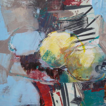 Peinture intitulée "Citrus" par Eva Gohier, Œuvre d'art originale, Acrylique