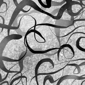 Digital Arts titled "Peurs Anciennes, Pe…" by Cila, Original Artwork, Digital Painting