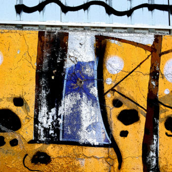 Digital Arts titled "on the wall 1" by Gilles Mével, Original Artwork, 2D Digital Work Mounted on Plexiglass