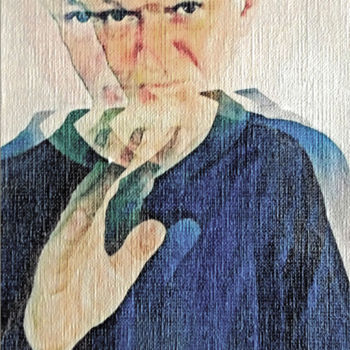Painting titled "A Mild Case Of Cogn…" by Wilf Tilley, Original Artwork, Ink Mounted on Wood Panel