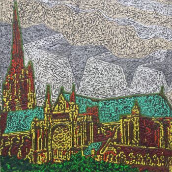 Peinture intitulée "ARCHA CEDERIS" par Marjinal Artiste Peintre Décalé Français, Œuvre d'art originale, Acrylique
