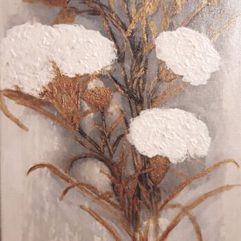 Peinture intitulée "Flavus-Albus" par Geneviève  Vacca-Giachero, Œuvre d'art originale, Acrylique Monté sur Châssis en bois