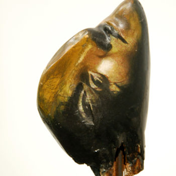 Γλυπτική με τίτλο "Autoportrait" από Catherine Demorand, Αυθεντικά έργα τέχνης, Λάδι