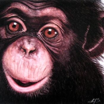 제목이 "Monkey - Chimpanzee…"인 미술작품 Anita Burnaz로, 원작, 온도