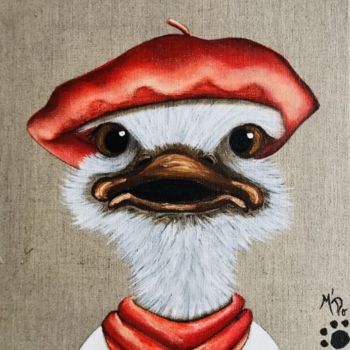 Peinture intitulée "Léon" par M'Do, Œuvre d'art originale, Acrylique