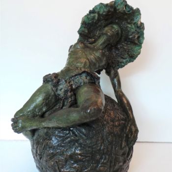 Sculpture intitulée "VEGA bronze" par Catherine Lesueur (C.Lesueur), Œuvre d'art originale, Bronze