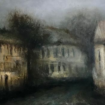 Painting titled "Утро (Morning)" by Vladimer Sharashidze (Lado Sharashidze), Original Artwork, Oil