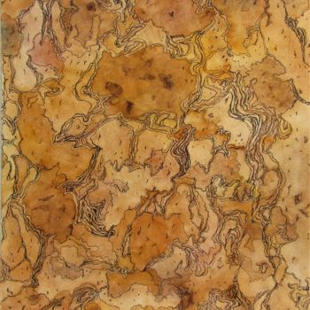 Drawing titled "Dérivé de Quercus S…" by Isabelle Stagg, Original Artwork, Watercolor