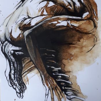 Rysunek zatytułowany „Etude XIX 2019” autorstwa Claude Duvauchelle, Oryginalna praca, Marker