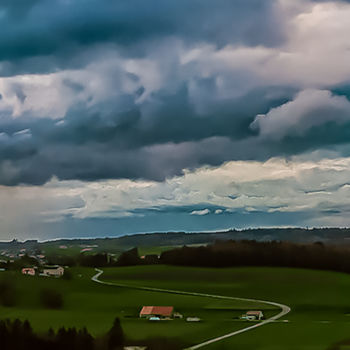 Photography titled "LE CIEL ET LA FOUDRE" by Blaise Lavenex, Original Artwork, Manipulated Photography