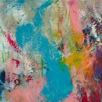 Painting titled "Femme" by Suely Blot, Original Artwork, Acrylic Mounted on Wood Stretcher frame