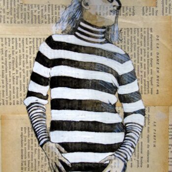 Painting titled "sans" by Vincent Tessier Xxc, Original Artwork, Ink