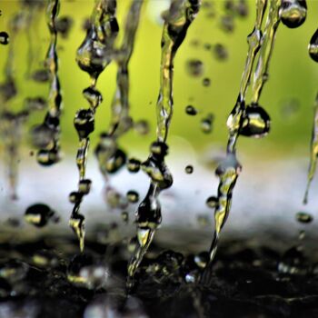 Photography titled "Perles d'eau 2" by Marie Marlène Mahalatchimy, Original Artwork, Non Manipulated Photography