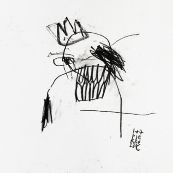 Dessin intitulée "PORTRAIT III" par Luc Pierre, Œuvre d'art originale, Graphite