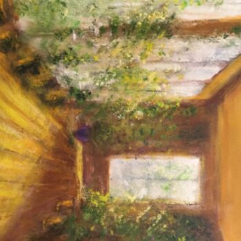 Peinture intitulée "Jardin d’hiver" par Anne Vignau, Œuvre d'art originale, Acrylique