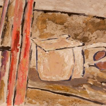 Peinture intitulée "Nature morte avec s…" par Dominique Bertrand, Œuvre d'art originale, Huile