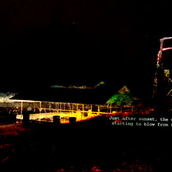 Arts numériques intitulée "Just after sunset,…" par Michel Tabanou, Œuvre d'art originale, Peinture numérique