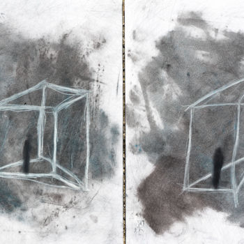 Painting titled ""No title" (diptych)" by Giulio Benatti, Original Artwork, Oil