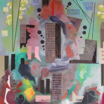 Painting titled "Black Day" by Marc Bulyss, Original Artwork, Oil
