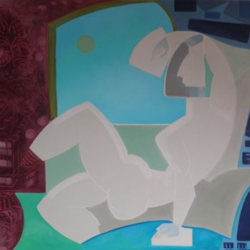 Malerei mit dem Titel "Extasia" von Marc Bulyss, Original-Kunstwerk, Öl Auf Keilrahmen aus Holz montiert
