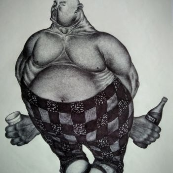 Photography titled "Secretive boozer" by Yorick, Original Artwork, Digital Photography