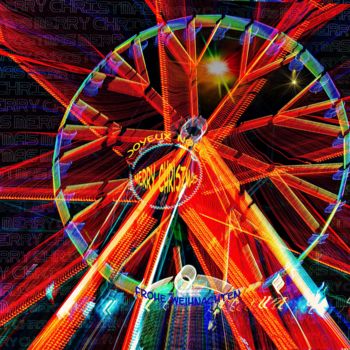 Photographie intitulée "MERRY CHRISTMAS ! J…" par Blaise Lavenex, Œuvre d'art originale, Light Painting