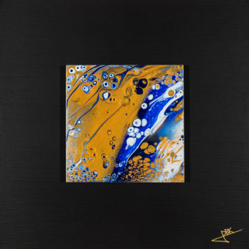Painting titled "Ninda 54" by Quentin Dbk, Original Artwork, Acrylic Mounted on Wood Stretcher frame
