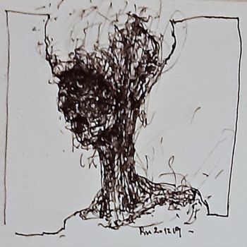 图画 标题为“Hoffnungsträger (1)” 由Stephan Rodriguez Warnemünde, 原创艺术品, 墨