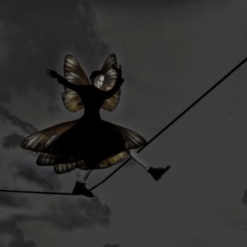 Digital Arts titled "into thin air" by Dodi Ballada, Original Artwork, Digital Painting