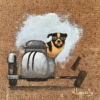 Painting titled "National 7 - 864" by Noëlle Lassailly, Original Artwork, Acrylic