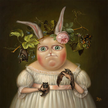 Εκτυπώσεις & Χαρακτικά με τίτλο "Bats-fancier. Print…" από Irena Aizen, Αυθεντικά έργα τέχνης, Ψηφιακή εκτύπωση Τοποθετήθηκε…